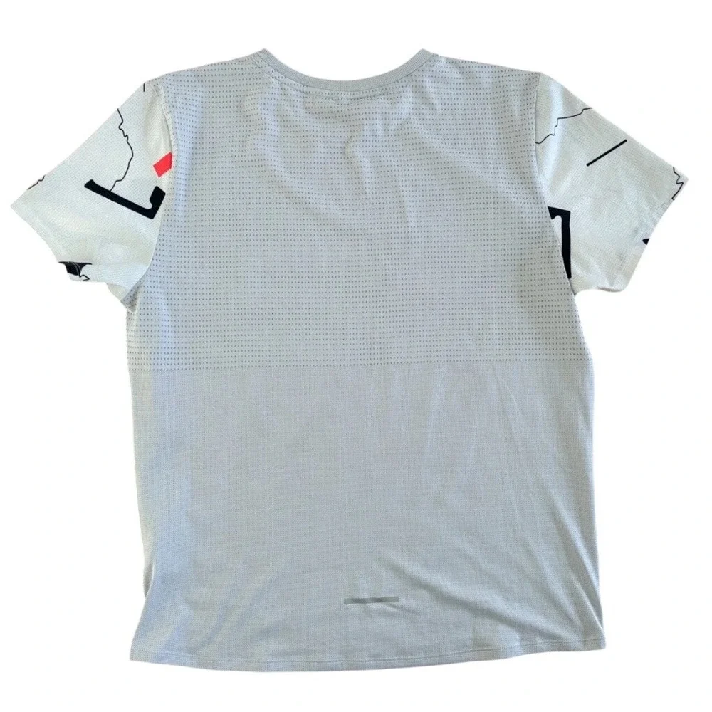 The North Face Flight Series Trail Running Shirt XL White Map Print‎ Mens XL